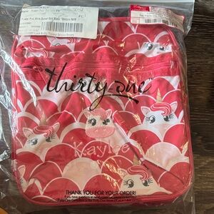Thirty-One Kids Unicorn Bag - Red and White